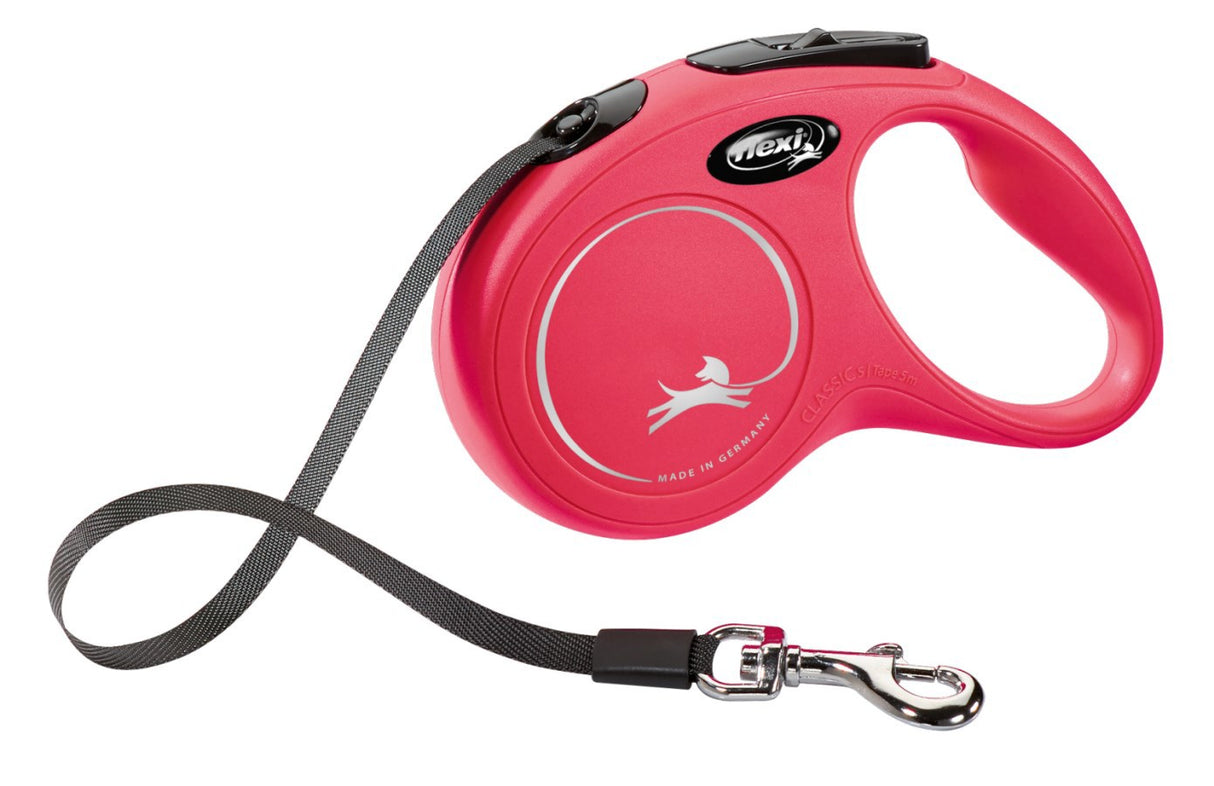 Flexi products ligne rétractable nouveau pneu classique rouge s 5 mètres jusqu'à 15kg