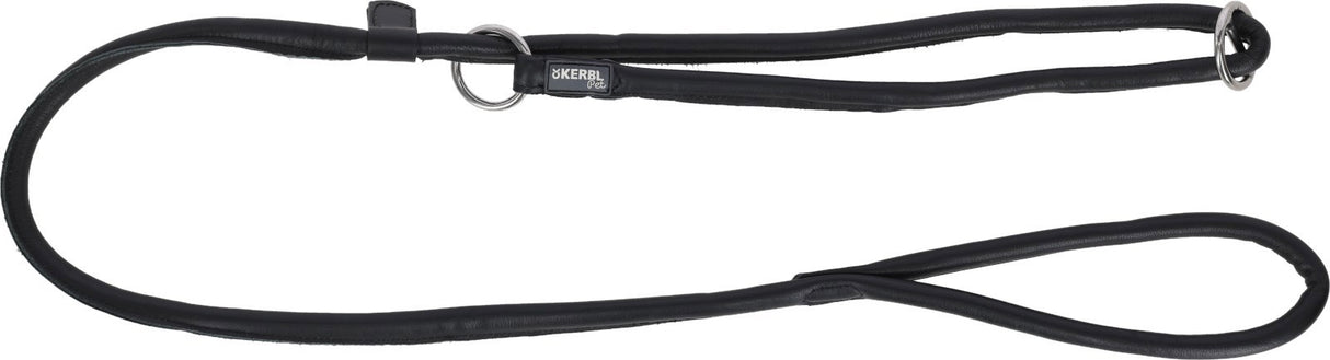 Ligne de glissement en cuir de vachette roma 170 cm 8 mm noir