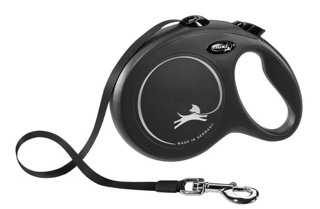 Flexi products ligne rétractable nouveau pneu classique noir l 8 mètres jusqu'à 50kg