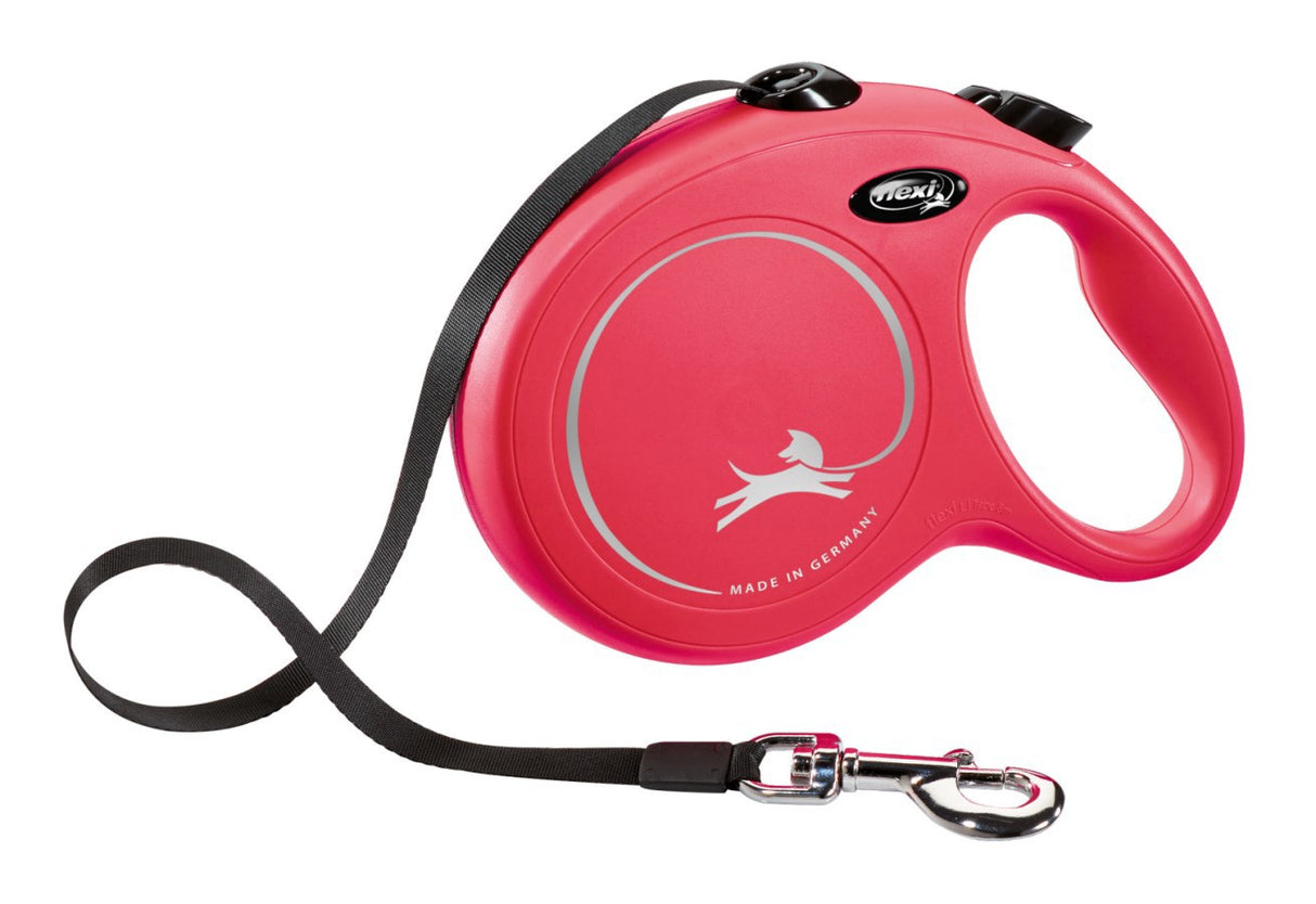 Flexi products ligne rétractable nouveau pneu classique rouge l 8 mètres jusqu'à 50kg