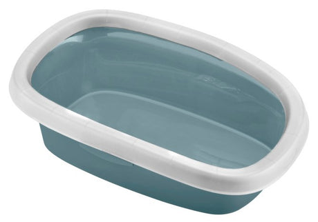 Bac à litière sprint avec bord 58 x 39 x 17 cm bleu