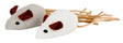 Produits souris gris blanc 7cm 2 pièces