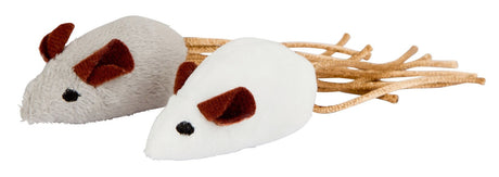 Produits souris gris blanc 7cm 2 pièces