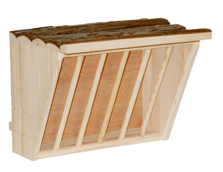 Râtelier à foin Kerbl xl avec planche d'assise naturelle 28 x 205 x 22 cm