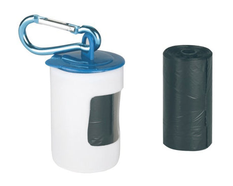 Distributeur de sacs à crottes de chien Abi en plastique blanc