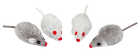 Produits souris gris blanc 5cm 4 pièces