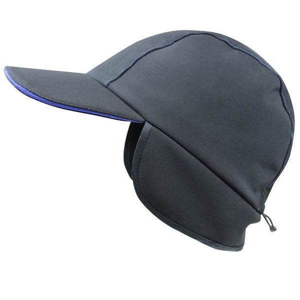 casquette softshell avec cache-oreilles noir