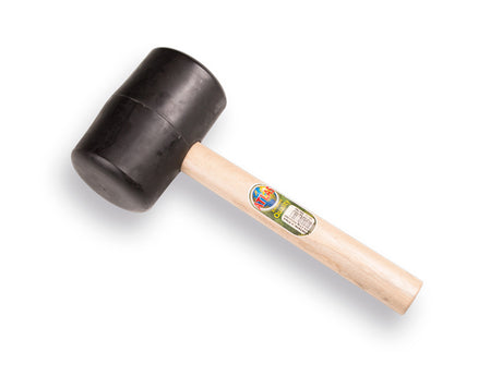 Mm marteau en caoutchouc eurotool no. 9 dur 2 kg 90 Shore avec poignée
