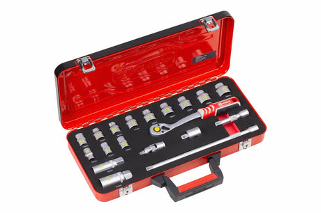 Connex products jeu de clés à douille profi 3 8 19 pièces