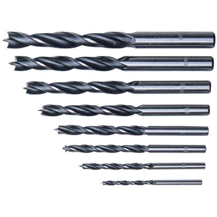 Connex jeu de forets à bois 3-10mm 8pcs rouge - cox972328