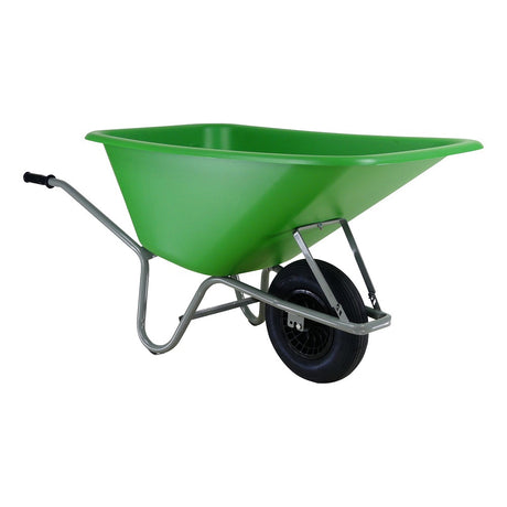 Produits Altrad brouette forza 165l conteneur hdpe roue pneumatique verte