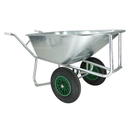 Fort products brouette 230l conteneur 2 roues en acier base galvanisée