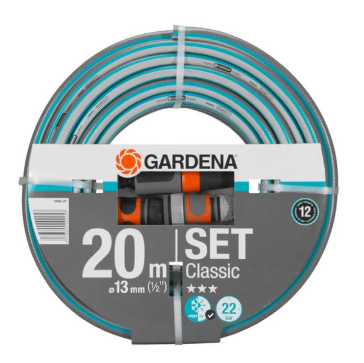 Gardena tuyau d'arrosage classique+bras 1 2 pouces 20m 18004-20