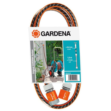 Raccord de raccordement de tuyau Gardena (noir orange, 18040-20, 150 cm)