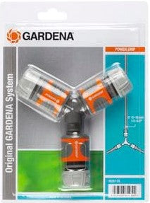 Gardena ensemble de raccords de tuyau double face-orange-et-gris-18287-20