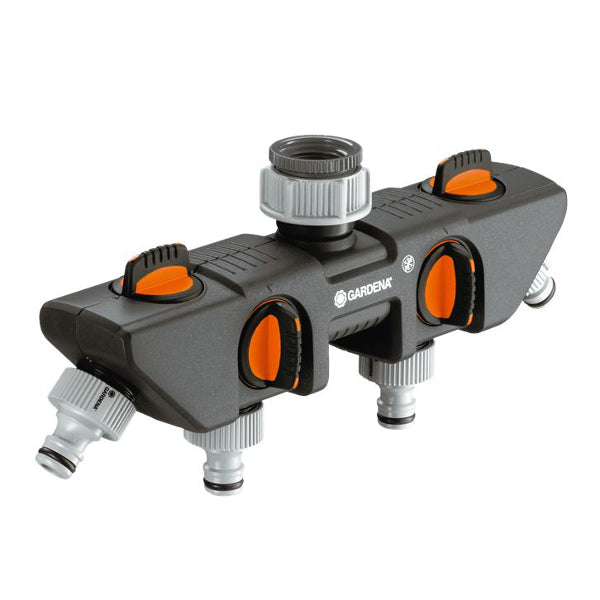 Distributeur d'eau Gardena - raccord de tuyau - 4 sorties