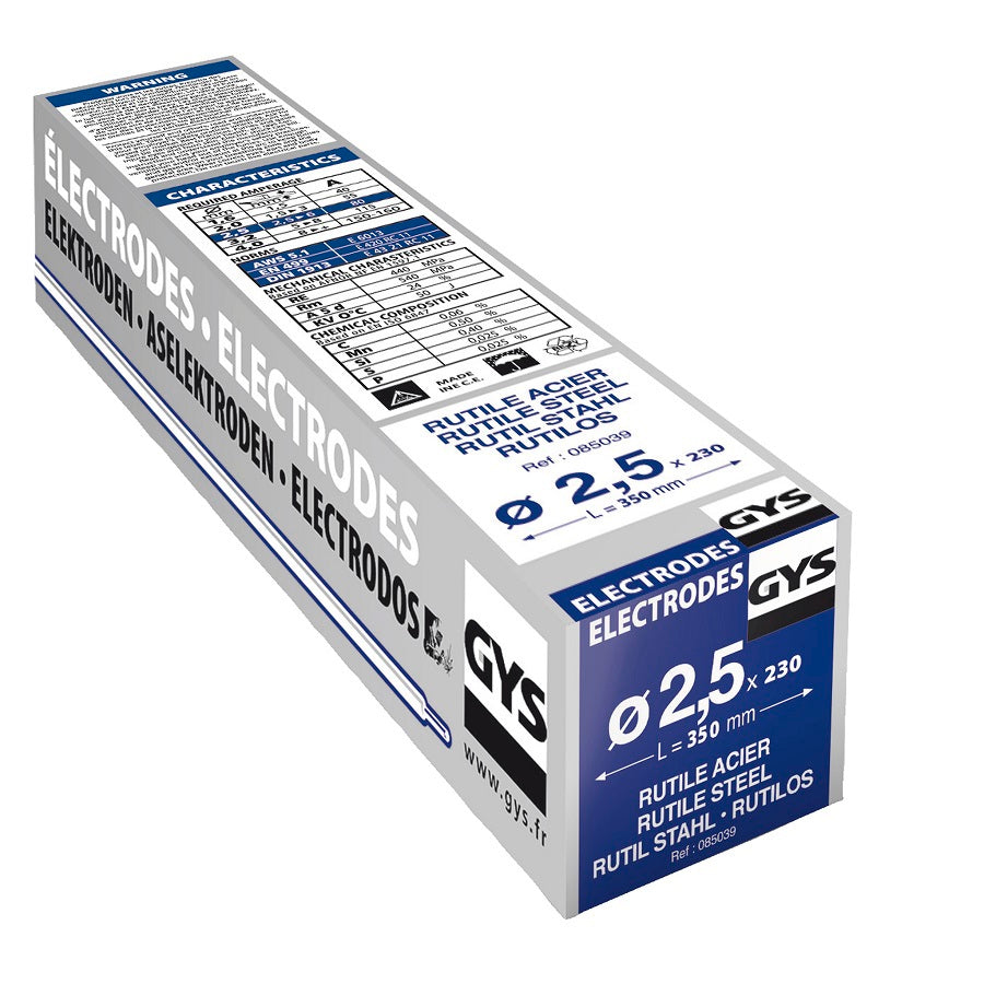 Electrodes Gys acier o2.5mm (x230) - 5193085039 5193085039