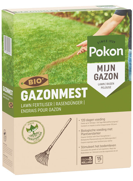 Pokon products engrais bio pour pelouse pour 15m2 1kg