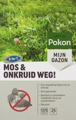 Produits Pokon éliminent la mousse et les mauvaises herbes 1 375kg pour 25m2 1