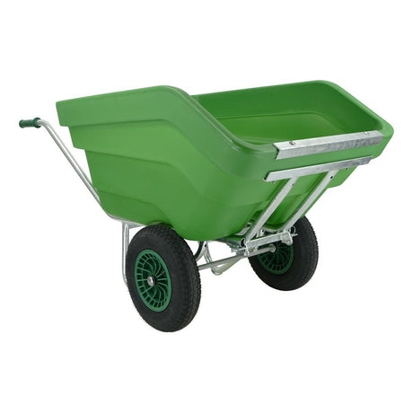 Fort products brouette basculante f s 300l vert 2 roues pneumatiques