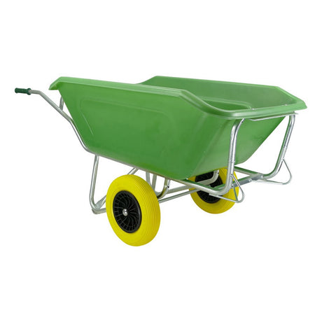 Fort products brouette f s 350l base galvanisée verte roue 2 mm
