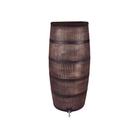 Roto products tonneau de pluie slim aspect bois marron plus robinet 80l