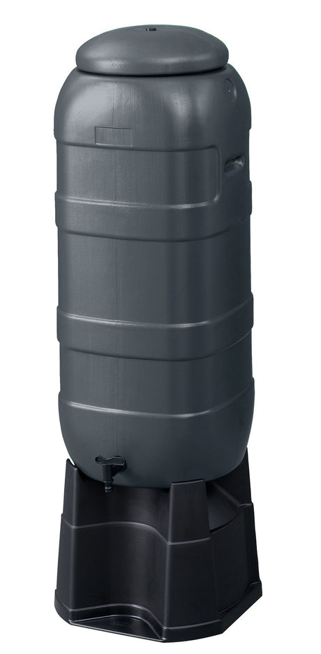 Begreen products baril de pluie compl 100 litres anthracite plus base libre