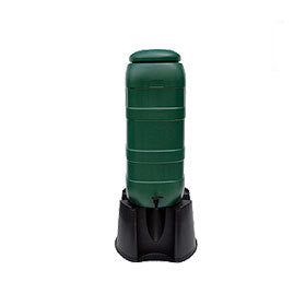 Begreen products baril de pluie compl 100 litres vert plus base gratuite