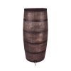 Roto products tonneau de pluie slim aspect bois marron plus robinet 150l