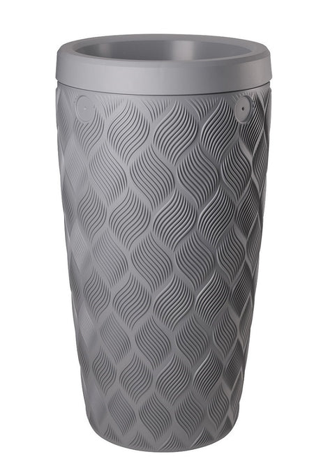 Produits baril de pluie Flow gris platine 240l incl. planteur