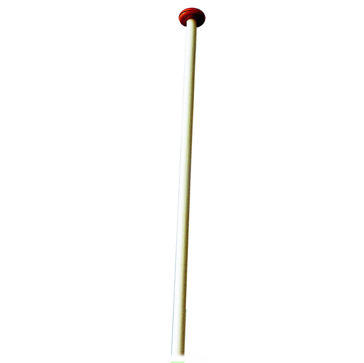 Mât de drapeau 30mm x 200cm blanc avec bouton