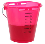 Produits seau à veaux plastique aplati nu rose transparent