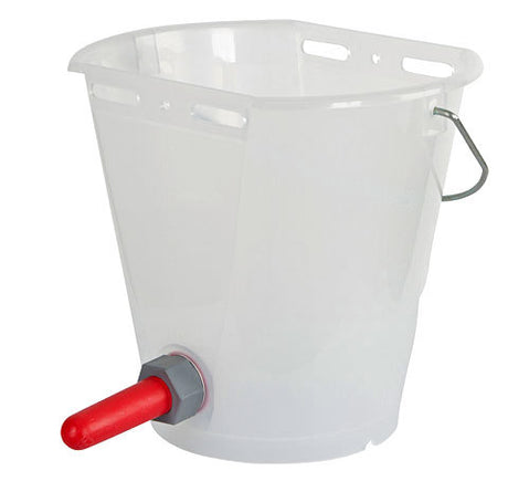 Produits seau à veaux plastique aplati nu blanc transparent