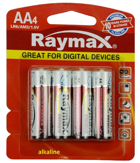 Raymax pile penlite alcaline lr6 aa x4 pcs