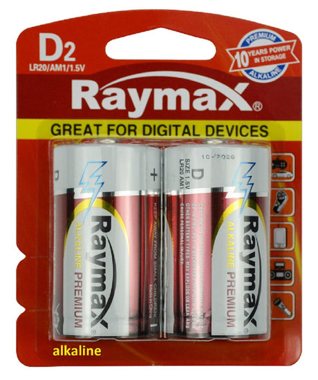 Pile alcaline Raymax lr20 d 15v x2pcs