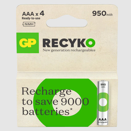 Batterie rechargeable nimh GP aaa 950ma blister(4) - 3311422