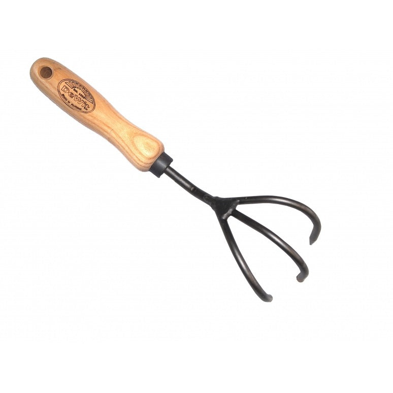 Les produits blancs cultivateur 3 dents manche en frêne 14 cm le blanc