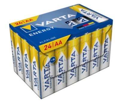 Varta batterie énergie aa (penlite) 1,5 v - 24 pièces dans une boîte