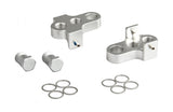 Mirage Crank Turners avec boulon en acier inoxydable en aluminium T6 argent