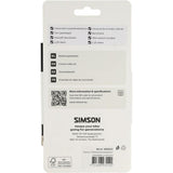 Simson trommelremkabelset compleet universeel rvs - zwart