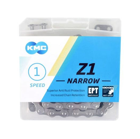 Chaîne de vélo KMC Z1 étroite 1 2x3 32 - argent, 112 liens