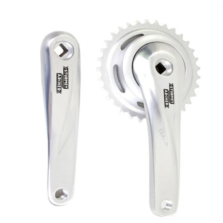 Sunrace Cranket 33T, longueur de manivelle 170 mm. Argent, aluminium, sans gêne