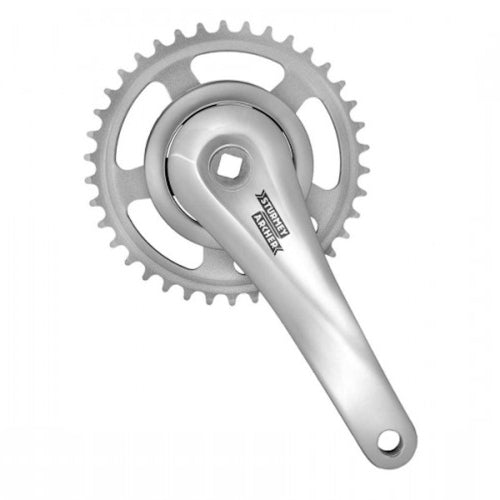 Sunrace - Sunrace Cranket 38T Longueur de manivelle 170 mm. Silver en aluminium Spieless. Couverture de 92 mm. -8 mm de profondeur