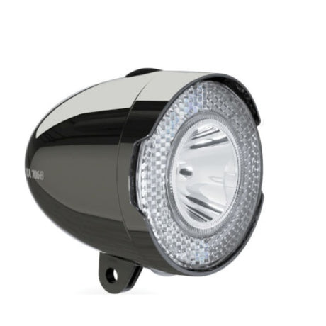 Phare Axa 706 batterie chrome foncé