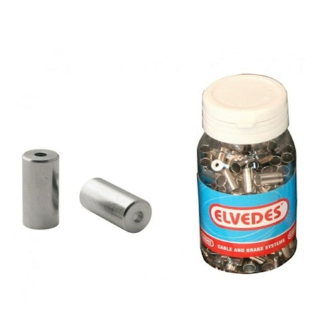 Chapeaux de câble en laiton 5 mm argent 200 pièces