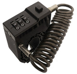 Lckt lock câble antivol antivol pour casque noir
