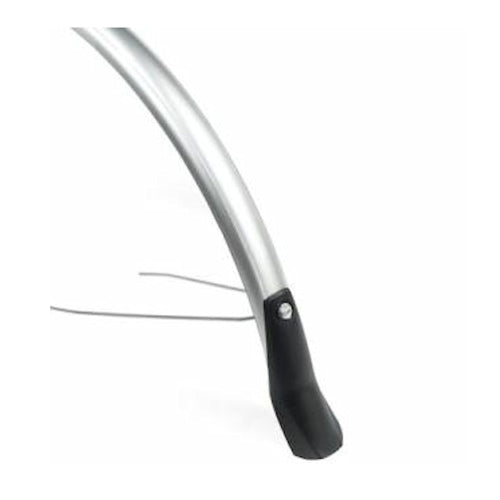 Fender arrière EuroFender Snello 28 51 mm de large, couleur: plastique argenté