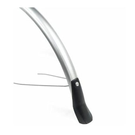 Fender arrière EuroFender Snello 28 51 mm de large, couleur: plastique argenté