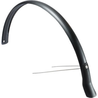 Fender arrière EuroFender Snello 28 51 mm de large, couleur: plastique noir mat