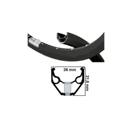 Jante Ryde aluminium 28 sp. 36 14 (21-622) disque zac421 capuchon noir 26 mm